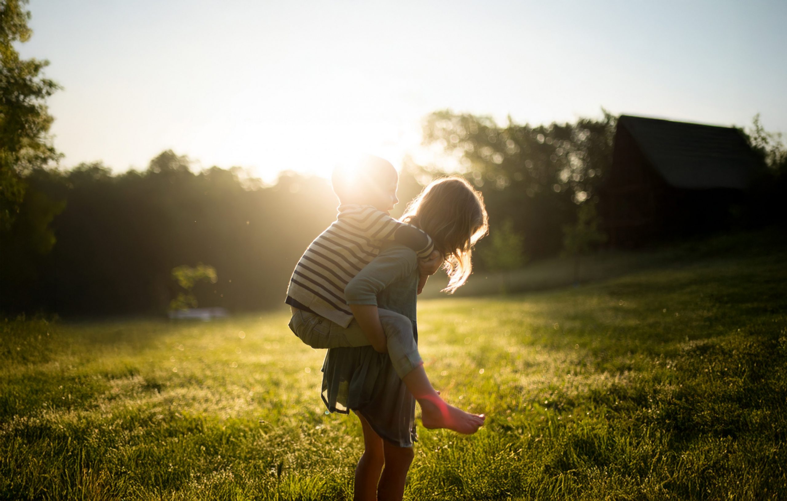 Playing children