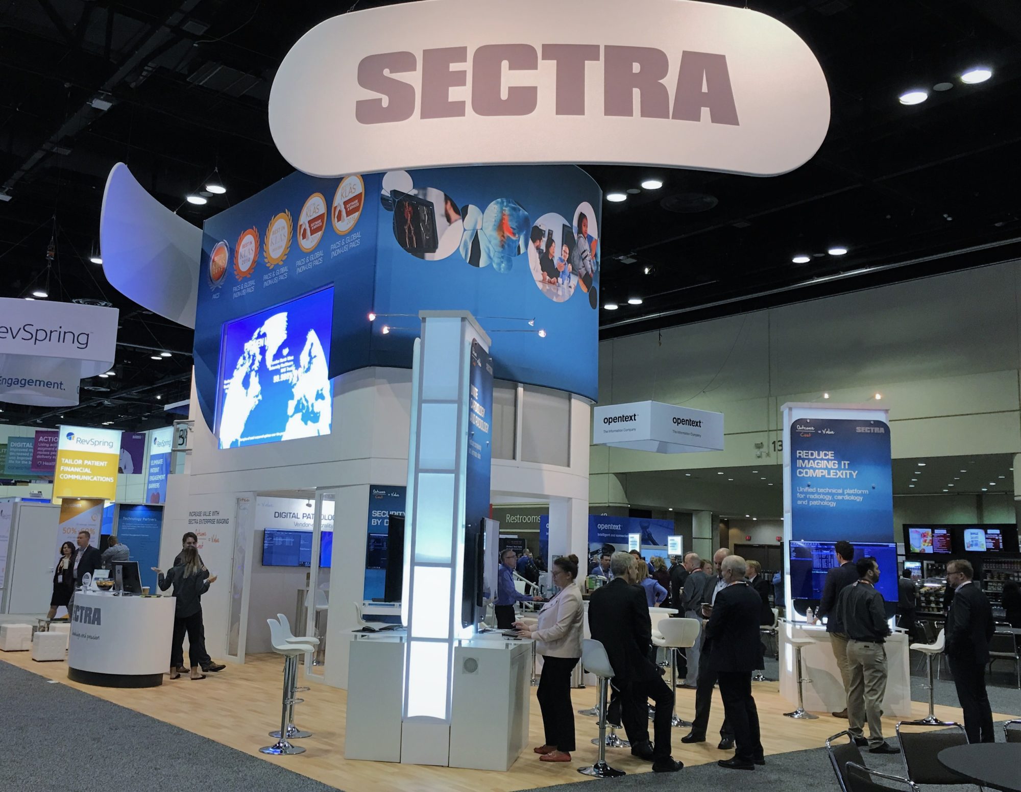 Sectra's booth at HIMSS 2019